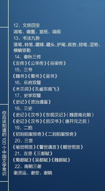 國考必看100個(gè)文學(xué)常識(shí)，你知道多少個(gè)呢？